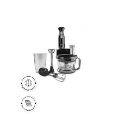Karaca Shiny Black 2000 W Mutfak Robotu Outlet