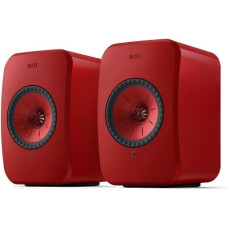 Kef LSX II Hi-Fi Çift Kırmızı Kablosuz Ev Sinema Hoparlörü Outlet