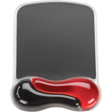 Kensington 62402 Duo Bilek Destekli Memory Foam Fare Pedi, Kırmızı/Siyah