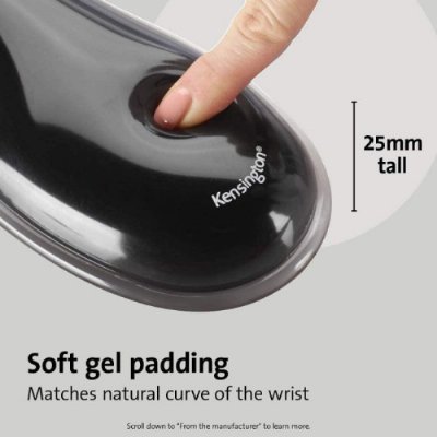 Kensington 62402 Duo Bilek Destekli Memory Foam Fare Pedi, Kırmızı/Siyah
