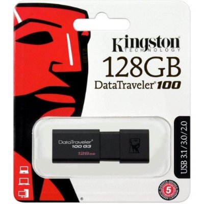 Kingston DataTraveler 100 G3 DT100G3-128 128 GB Flash Bellek