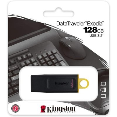 Kingston Exodia USB 3.2 Gen1 DTX/128GB 128 GB Flash Bellek Teşhir