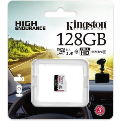 Kingston High Endurance SDCE/128GB Class 10 UHS-I A1 128 GB Micro SD Kart - Outlet