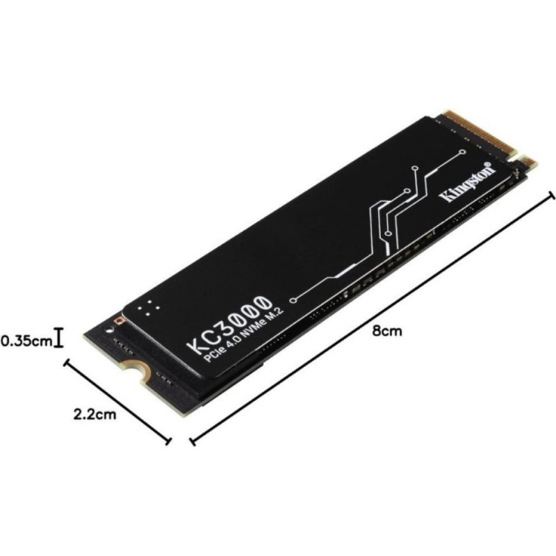 Kingston KC3000 SKC3000S/2048G PCI-Express 4.0 2 TB M.2 SSD Teşhir