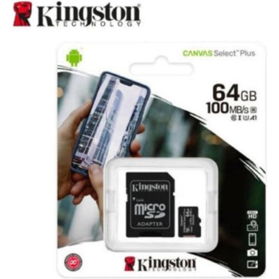 Kingston MicroSDXC Canvas Select Plus 64GB Hafıza Kartı SDCS2/64GB