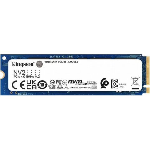 Kingston NV2 SNV2S/4000G PCI-Express 4.0 4 TB M.2 SSD T...