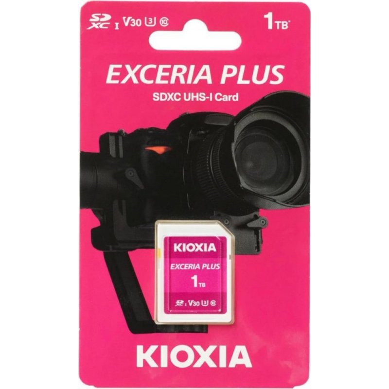 Kioxia Exceria Plus SD Card 1TB U3 V30 - Outlet