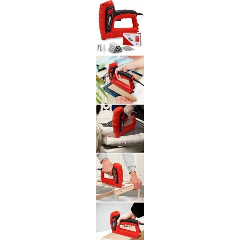 Kobb KBZ200 8-16 mm Zımba ve 15-16 mm Çivi Çakma Makinesi + 3000 Adet Yedek Zımba Ve Çivi Outlet