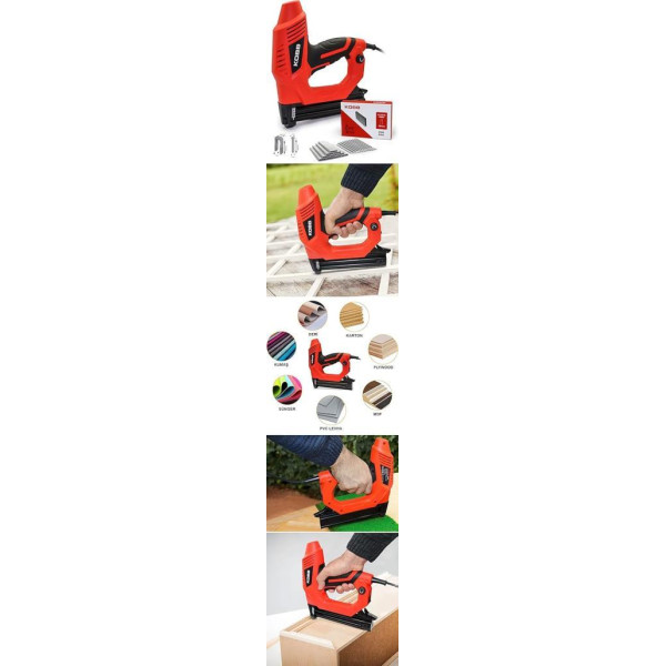 Kobb KBZ90 15-25 mm Zımba ve 15-32 mm Çivi Çakma Makinesi + 3000 Adet Yedek Zımba ve Çivi Teşhir