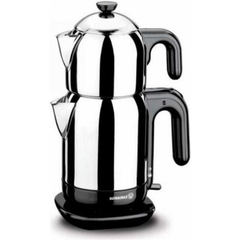 Korkmaz A369 Demtez Inox Siyah 1600 W Çelik Çay Makinesi Outlet