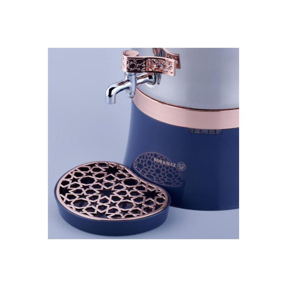 Korkmaz A843-01 Hanedan Inox Rosegold 2000 W Elektrikli Semaver Teşhir