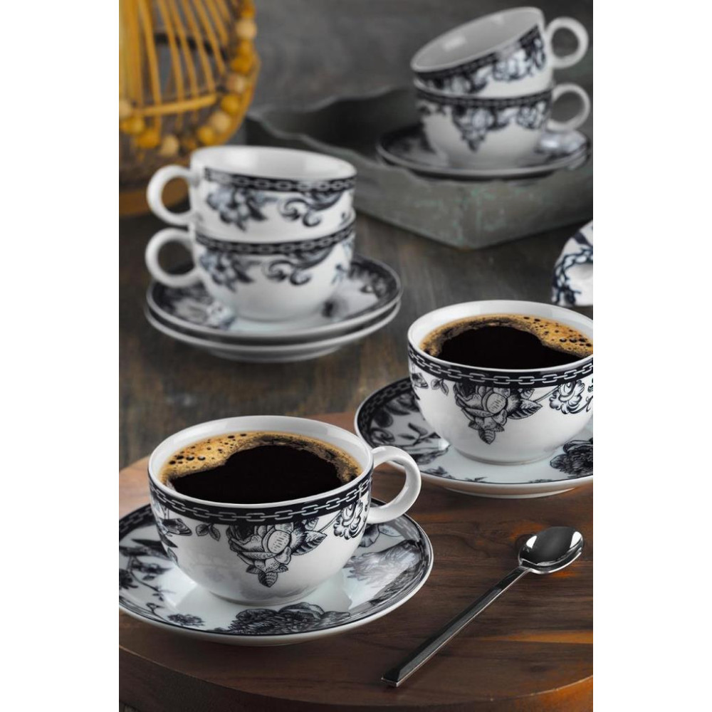 Kütahya Porselen Zeugma 939012 6 Kişilik Çay Fincan Takımı