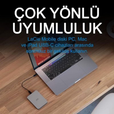 Lacie Mobil Drive STLP5000400 USB 3.1 2.5" 5 TB Harici Harddisk - Outlet