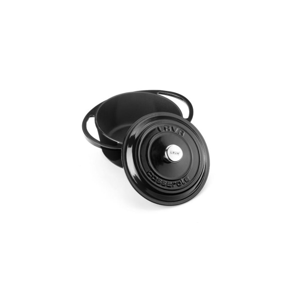 Lava Heritage Yuvarlak Siyah 20 cm Döküm Tencere