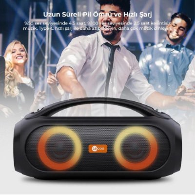 Lenovo Lecoo DS152 Boombox RGB Bluetooth Hoparlör - Teşhir