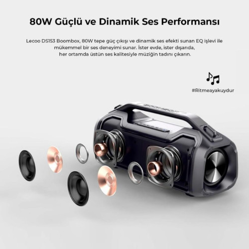 Lenovo Lecoo DS153 RGB Bluetooth Hoparlör Teşhir