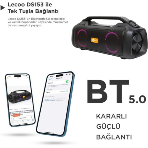 Lenovo Lecoo DS153 RGB Bluetooth Hoparlör Teşhir