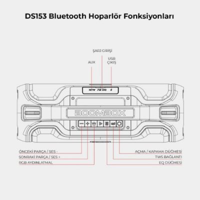 Lenovo Lecoo DS153 RGB Bluetooth Hoparlör Teşhir