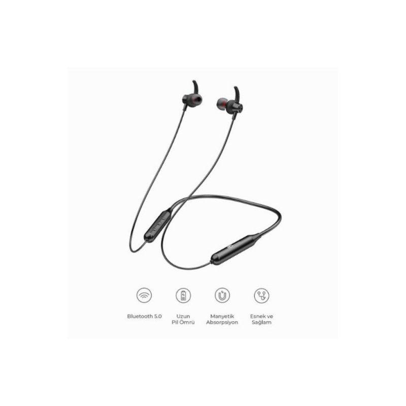 Lenovo Lecoo ES201 Boyun Bantlı Mikrofonlu Kulak İçi Bluetooth Kulaklık 