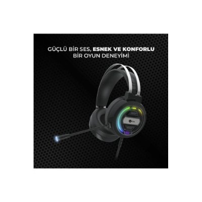 Lenovo Lecoo HT401 RGB USB Kablolu Kulak Üstü Oyuncu Kulaklığı Outlet