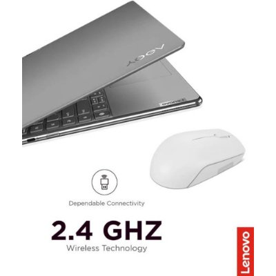 Lenovo 300 Kablosuz / Wireless Compact Mouse, Bulut Gri