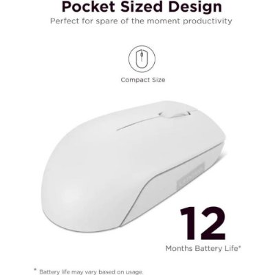 Lenovo 300 Kablosuz / Wireless Compact Mouse, Bulut Gri