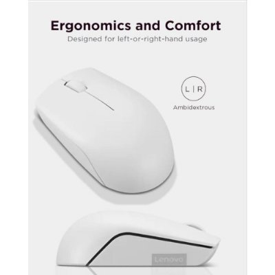 Lenovo 300 Kablosuz / Wireless Compact Mouse, Bulut Gri