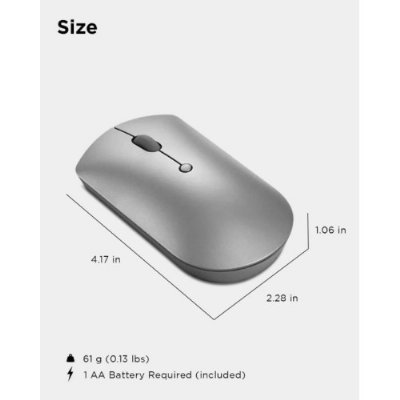 Lenovo 600 GY50X88832 Sessiz Optik Kablosuz Mouse - Teşhir