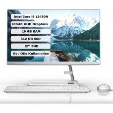 Lenovo IdeaCentre AIO 3 27IAP7 F0GJ00GQTX i5-12450H 16 GB 512 GB SSD UHD Graphics 27" Full HD All in One PC Outlet