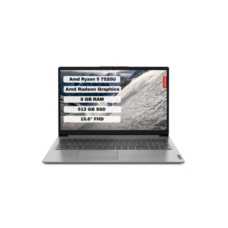 Lenovo IdeaPad 1 15AMN7 82VG008CTX Ryzen 5 7520U 8 GB 512 GB SSD Radeon 610M 15.6" Full HD Notebook Outlet