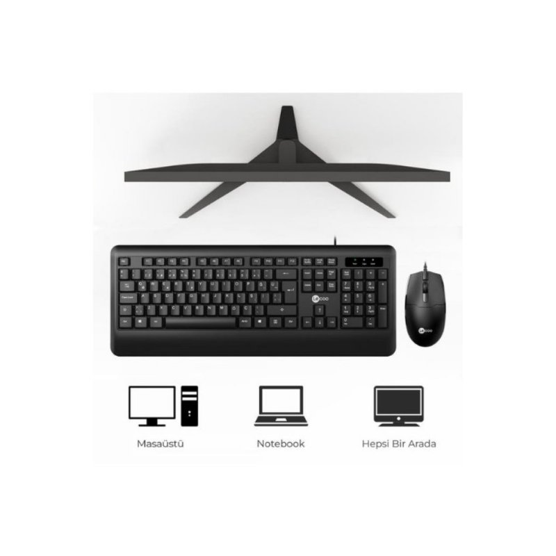 Lenovo Lecoo CM104 Kablolu Klavye Mouse Seti Outlet