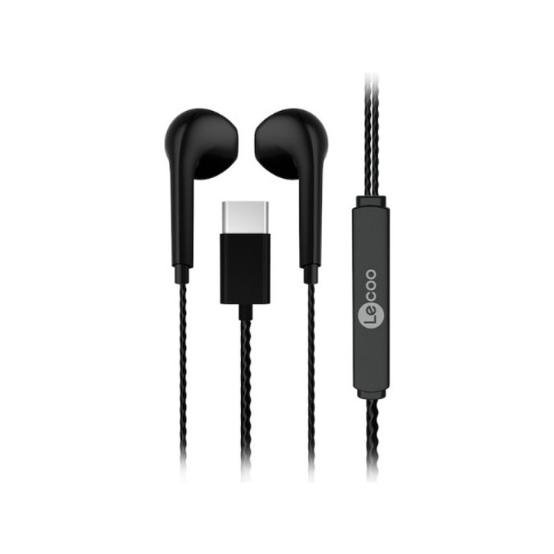Lenovo Lecoo EH104 Siyah Type-C Kablolu Kulak İçi Kulaklık