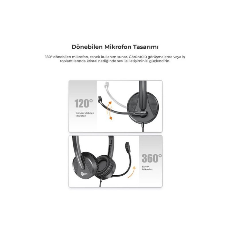 Lenovo Lecoo HT106 Siyah Kablolu Kulak Üstü Kulaklık Outlet