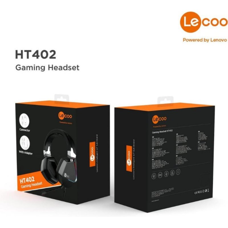 Lenovo Lecoo HT402 RGB 7.1 USB Kablolu Kulak Üstü Oyuncu Kulaklığı Teşhir