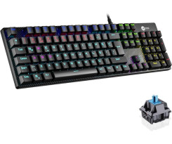 Lenovo Lecoo KG1101 RGB Blue Switch Kablolu M...