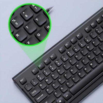 Lenovo Lecoo KW203 Siyah Kablosuz Klavye Mouse Seti Outlet