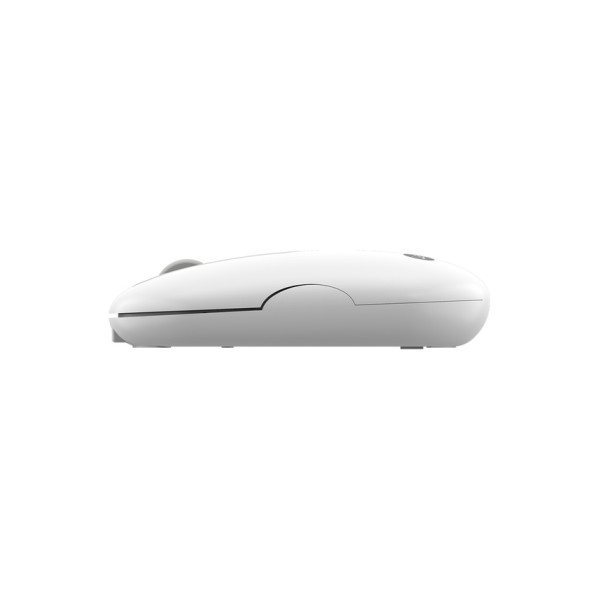 Lenovo Lecoo WS207 Beyaz Şarjlı Ergonomik Optik Kablosuz Mouse - TESHİR