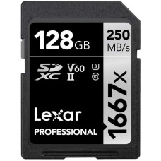 Lexar Professional 1667x Class 10 UHS-II U3 V60 128 GB Hafıza Kartı Outlet