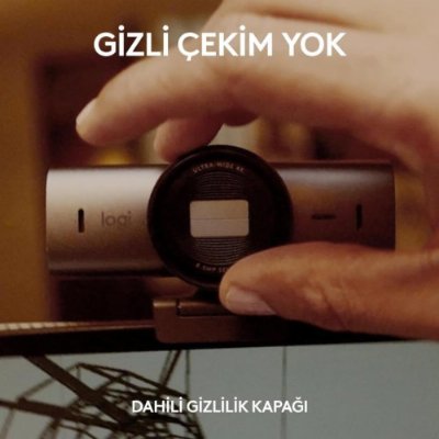 Logitech MX Brio Grafit 4K Ultra HD Mikrofonlu Webcam - Teşhir