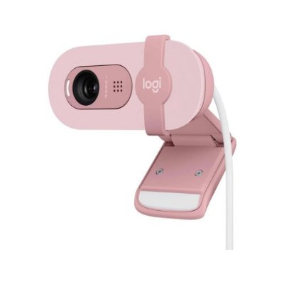 Logitech Brio 100 Pembe Full HD 1080P Mikrofonlu Webcam
