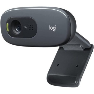 Logitech C270 USB2.0 1280 x 720 piksel web kamerası - siyah