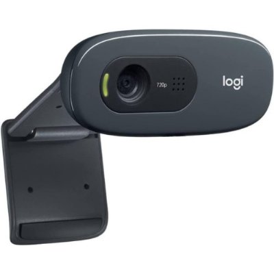 Logitech C270 USB2.0 1280 x 720 piksel web kamerası - siyah