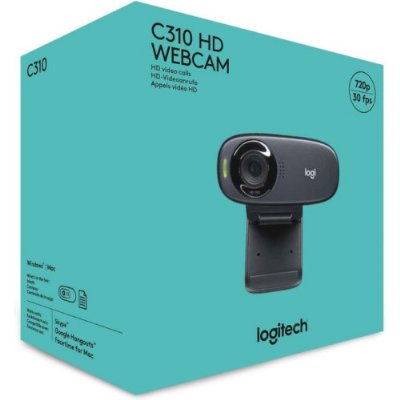 Logitech C310 HD 720p Web Kamerası - Siyah