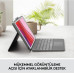 LOGITECH COMBO TOUCH DOKUNMATİK PANELLİ KLAVYELİ KILIF GRİ IPAD PRO 12.9 INC 5. GEN. 920-010186