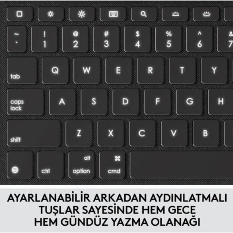 LOGITECH COMBO TOUCH DOKUNMATİK PANELLİ KLAVYELİ KILIF GRİ IPAD PRO 12.9 INC 5. GEN. 920-010186 Outlet
