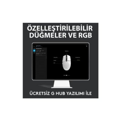 Logitech G G102 Lightsync RGB Kablolu Gaming Mouse, Beyaz-TEŞHİR