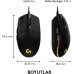 Logitech G102 910-005823 Siyah Lightsync Optik Kablolu Oyuncu Mouse Outlet