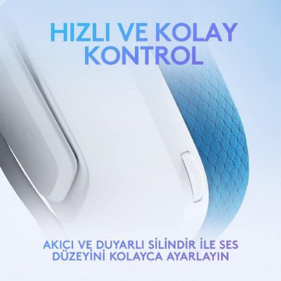 Logitech G G335 Kablolu Kulak Üstü Oyuncu Kulaklığı Beyaz