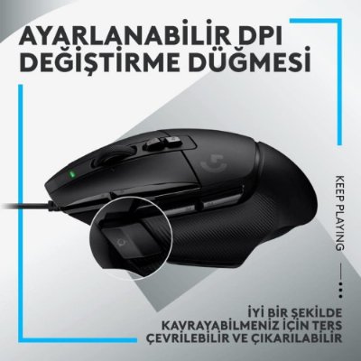 Logitech G502 X 910-006139 Siyah Optik Kablolu Oyuncu Mouse