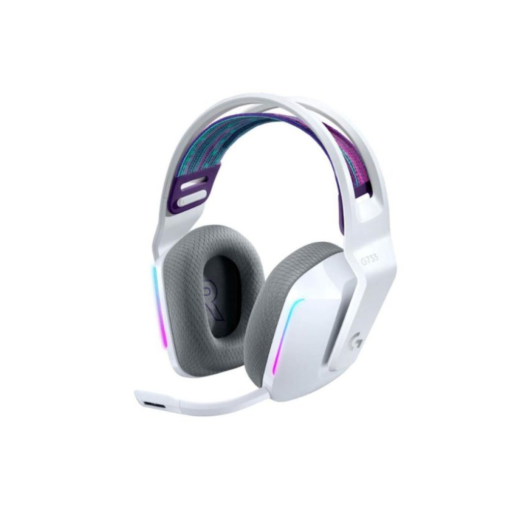 Logitech G733 7.1 981-000883 Beyaz Kablosuz Mikrofonlu Kulak Üstü Oyuncu Kulaklığı